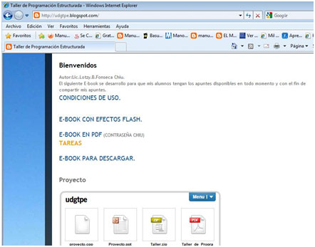 Imagen  2 del Blog de Taller de Programación Estructurada.