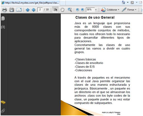 Imagen  4 Documento PDF del blog de Taller de Orientada a Objetos.