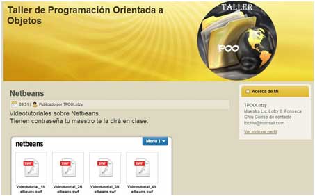 Imagen  5 Videos que pueden ser descargados del blog de Taller de Orientada a Objetos.