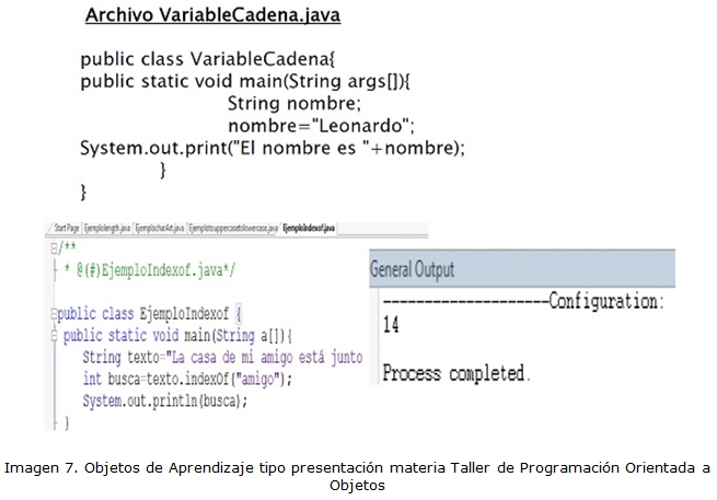 Imagen 7. Objetos de Aprendizaje tipo presentación materia Taller de Programación Orientada a Objetos
