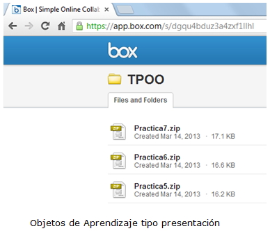 Objetos de Aprendizaje tipo presentación