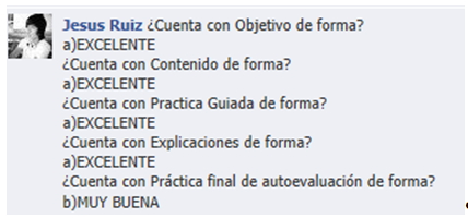 Encuesta sobre los objetos de aprendizaje tipo presentaciones en la materia de Taller de programación estructurada